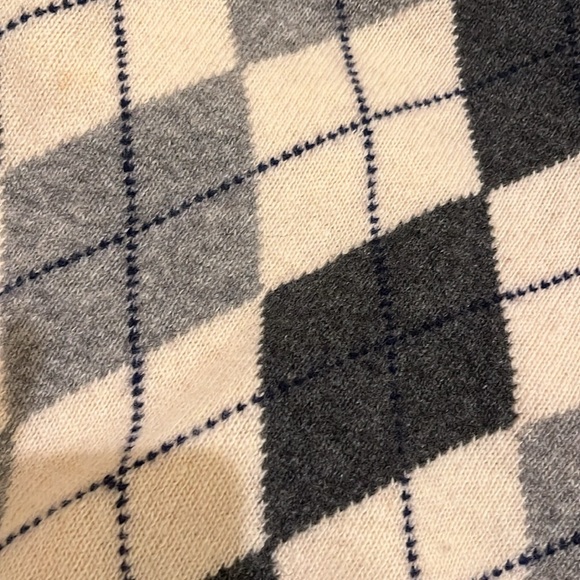 Vintage 90s soft argyle sweater - Picture 4 of 4